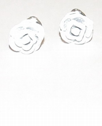 Oorknopjes roos wit 66 | Witte roos oorknopjes