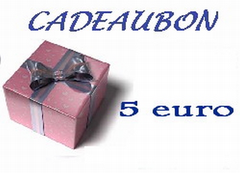 Cadeubon ter waarde van 5 euro