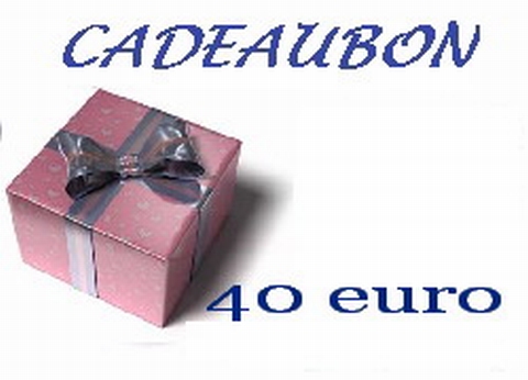 Cadeubon ter waarde van 40 euro