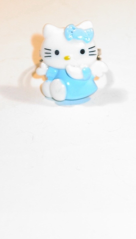 Hello Kitty ring blauw